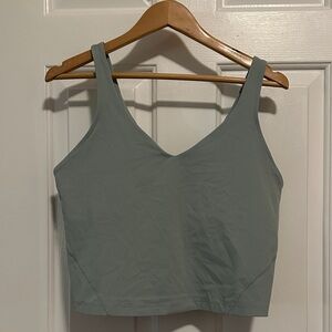 lululemon athletica V-Neck Sports Bra in Light Gray